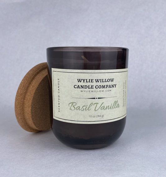 Basil Vanilla Scented Candle