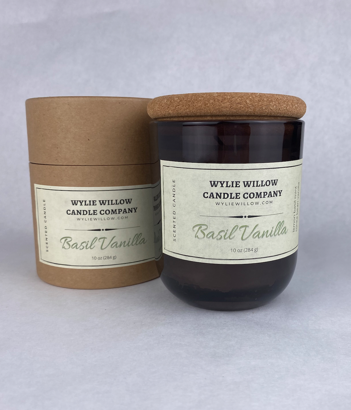 Basil Vanilla Scented Candle