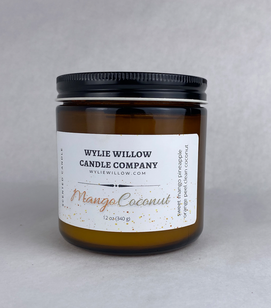 Mango Coconut Scented Candle